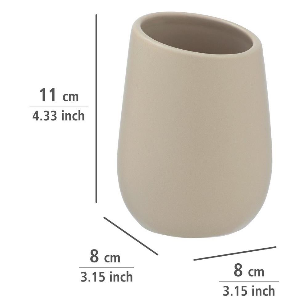 Tazza In Ceramica Per Spazzole Badi, Grigio, Wenko - Foto 6
