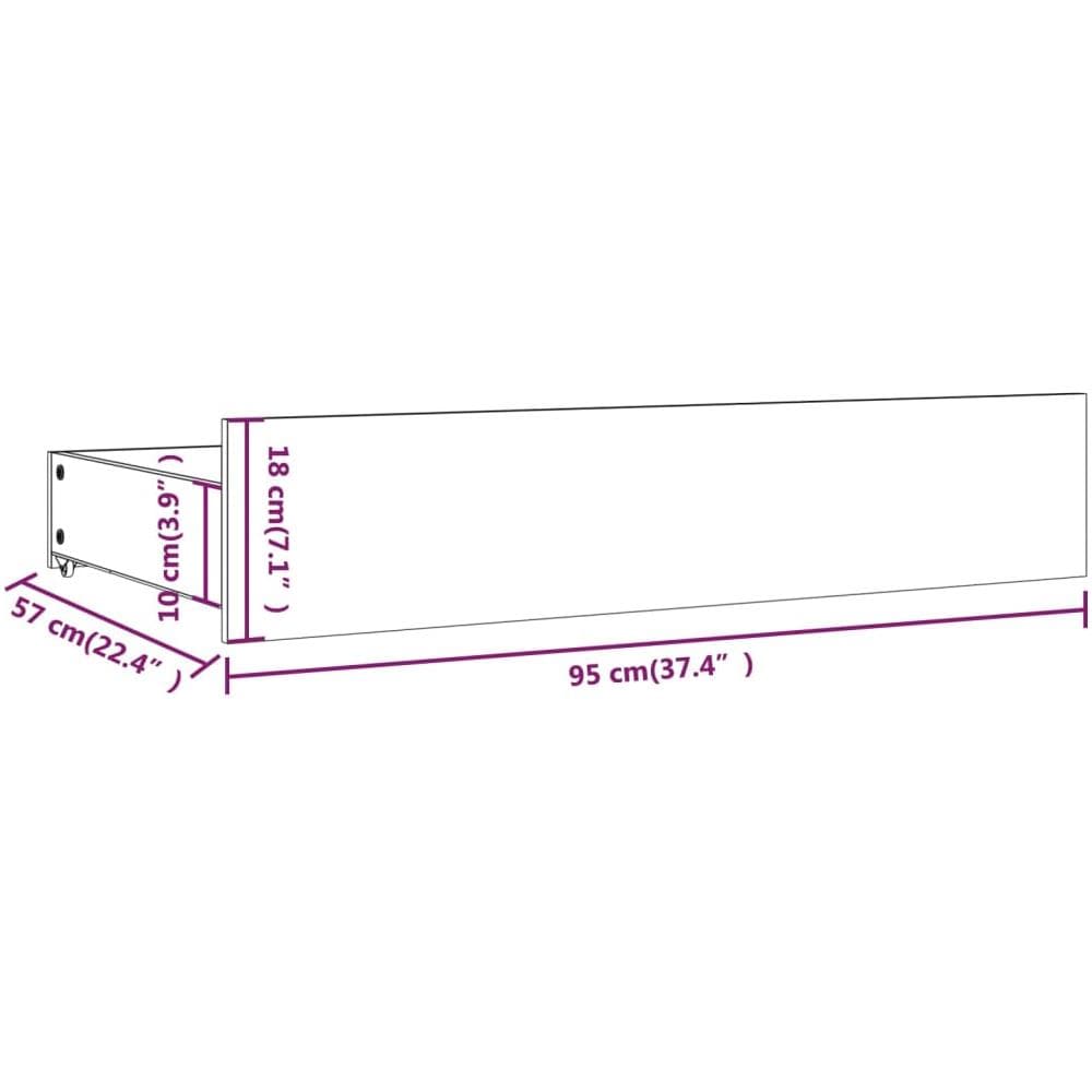 Cassettoni Da Letto 4 Pz In Legno Massello Di Pino Bianco - Foto 2