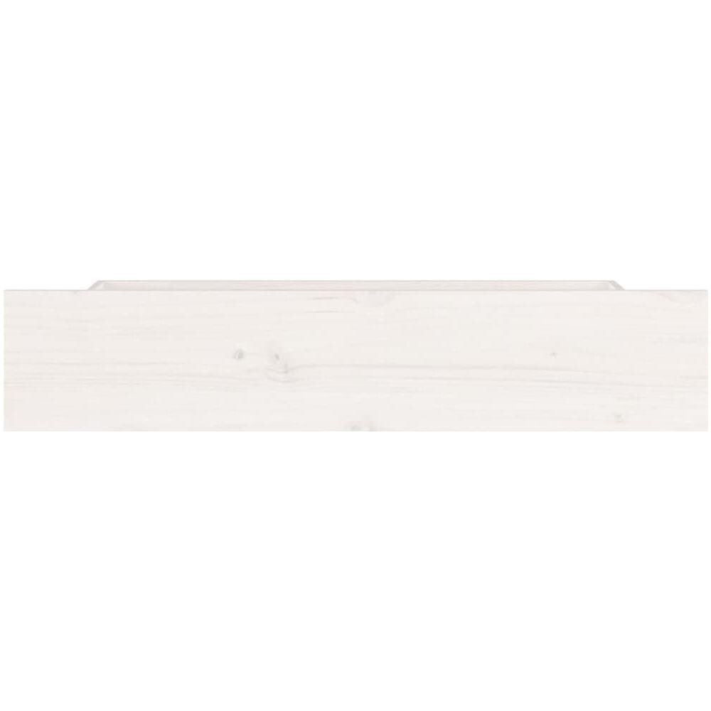 Cassettoni Da Letto 4 Pz In Legno Massello Di Pino Bianco - Foto 7