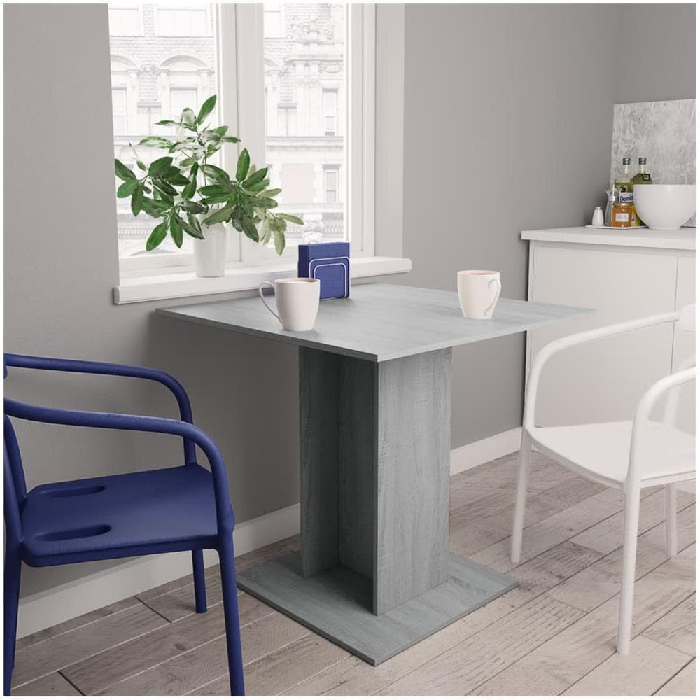 Tavolo Da Pranzo Grigio Sonoma 80x80x75 Cm In Legno Multistrato - Foto 1