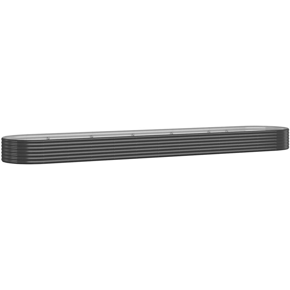 Letto da Giardino in Acciaio a Polvere 507x100x36 cm Antracite - Foto 1