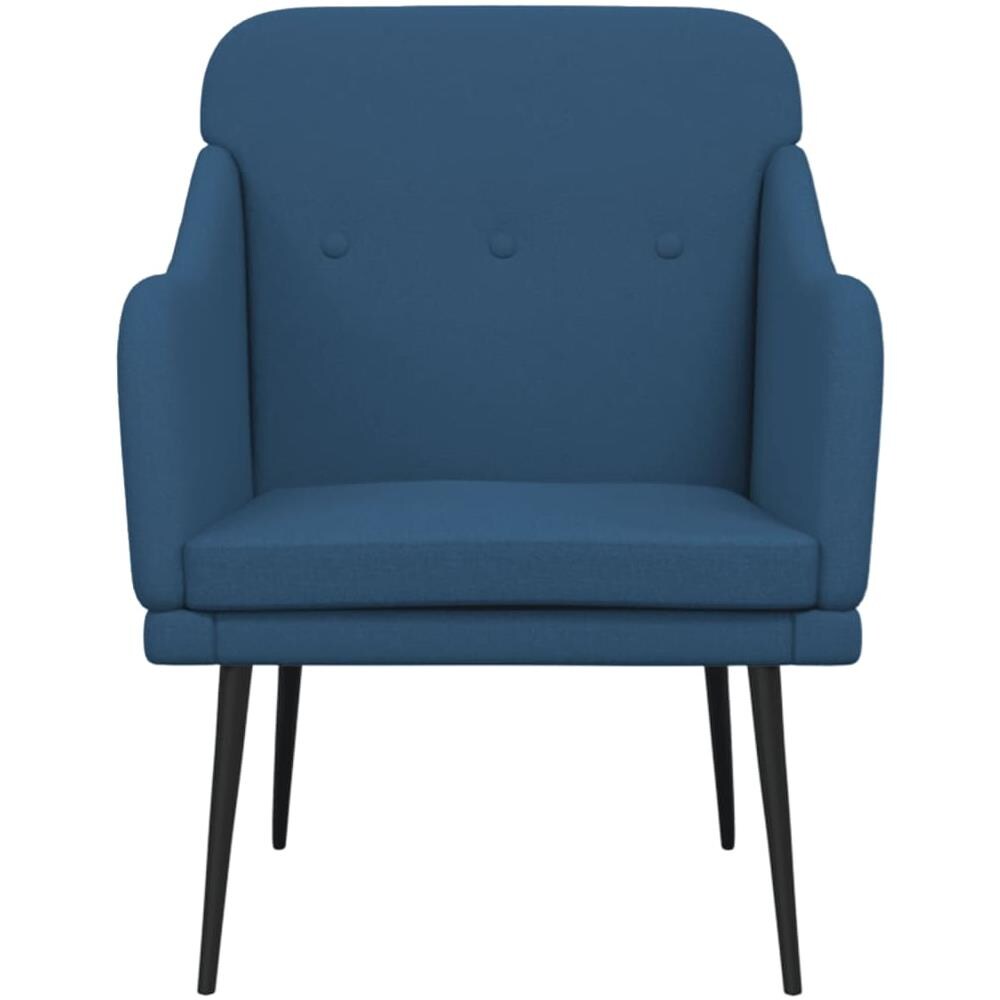 Poltrona Blu 63x76x80 Cm In Tessuto - Foto 3