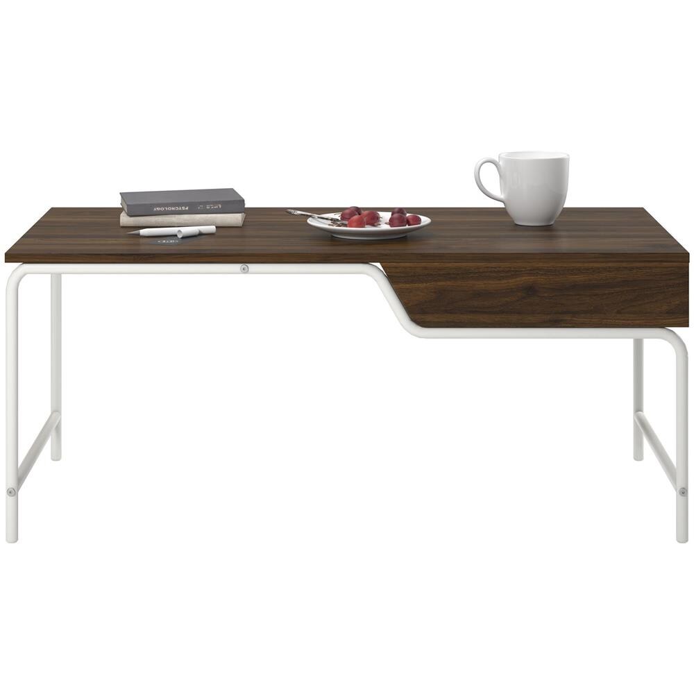 Webster Tavolino In Mdf Noce - Foto 2