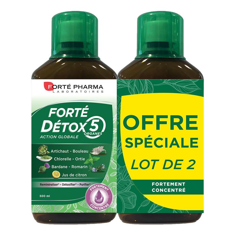Disintossicante Naturale A 5 Organi 2x500ml Forté Detox Forté Pharma - Foto 1