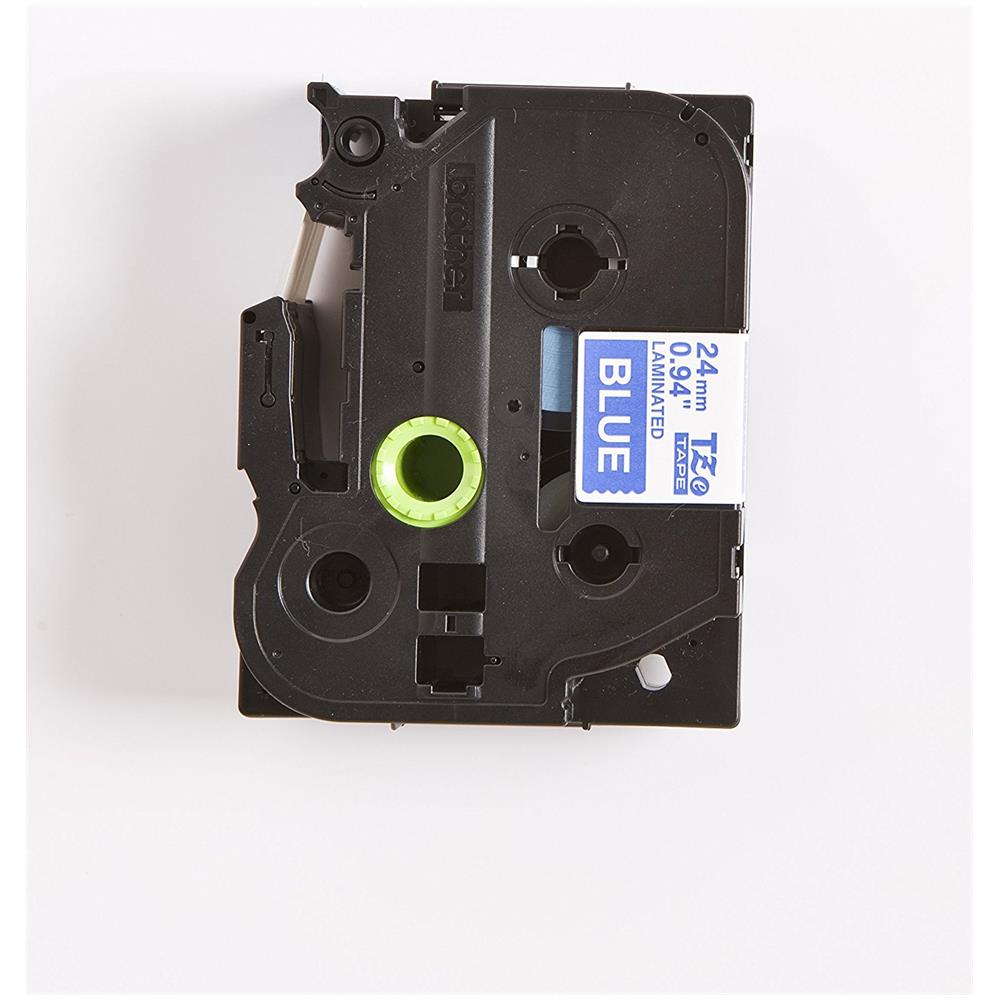 Nastro Etichetta Laminato da 8 m x 24 mm Colore Blu e Bianco - Foto 2