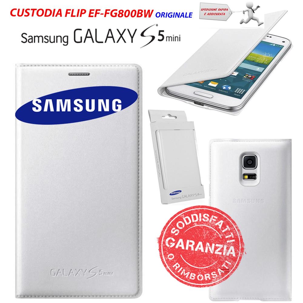 Flip Cover per Galaxy S5 Mini - Bianco - Foto 11