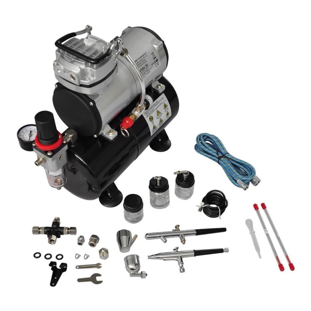 Set Compressore Aerografo Con 2 Pistole - Foto 2