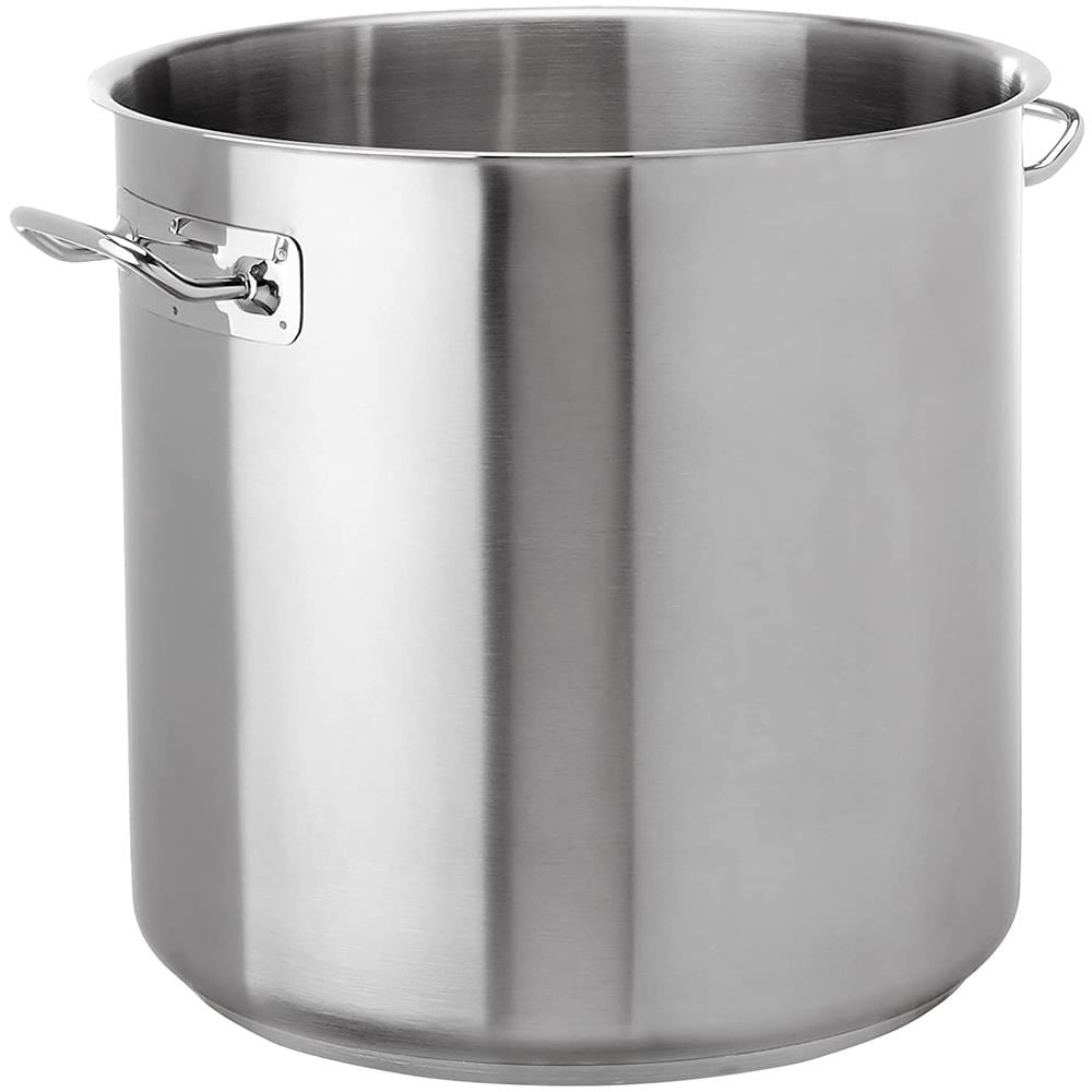 Pentola Alta In Acciaio Inox Per Induzione Con Due Maniglie Inox - Diametro Cm 32 - Altezza Cm 32-capacità Lt 25 - Foto 2