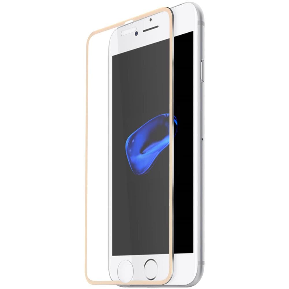 Pellicola In Vetro Temperato Contorni In Titanio Oro Per Apple Iphone 7 E 8 - Foto 2