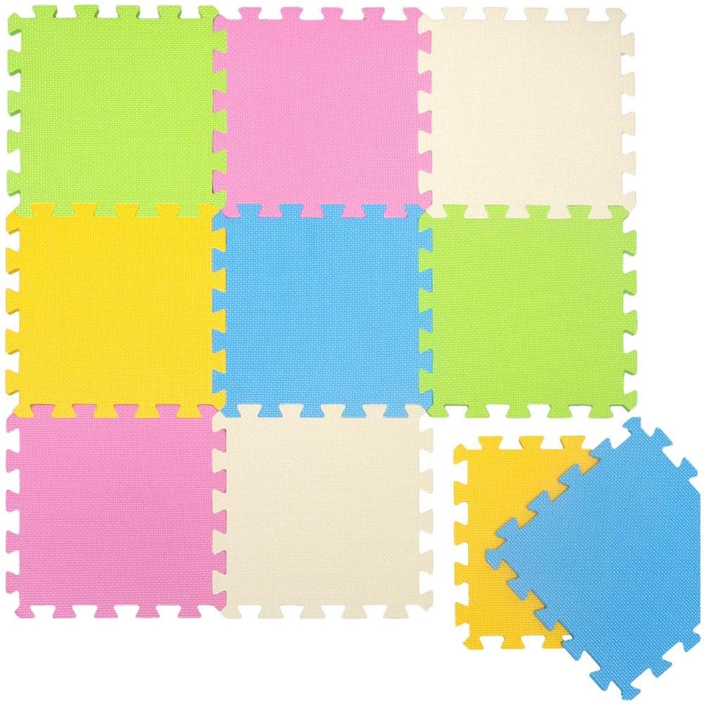 Tappeto Puzzle Per Bambini Da Zero Morbido Tappetino Gioco Neonati Pastello - Foto 1