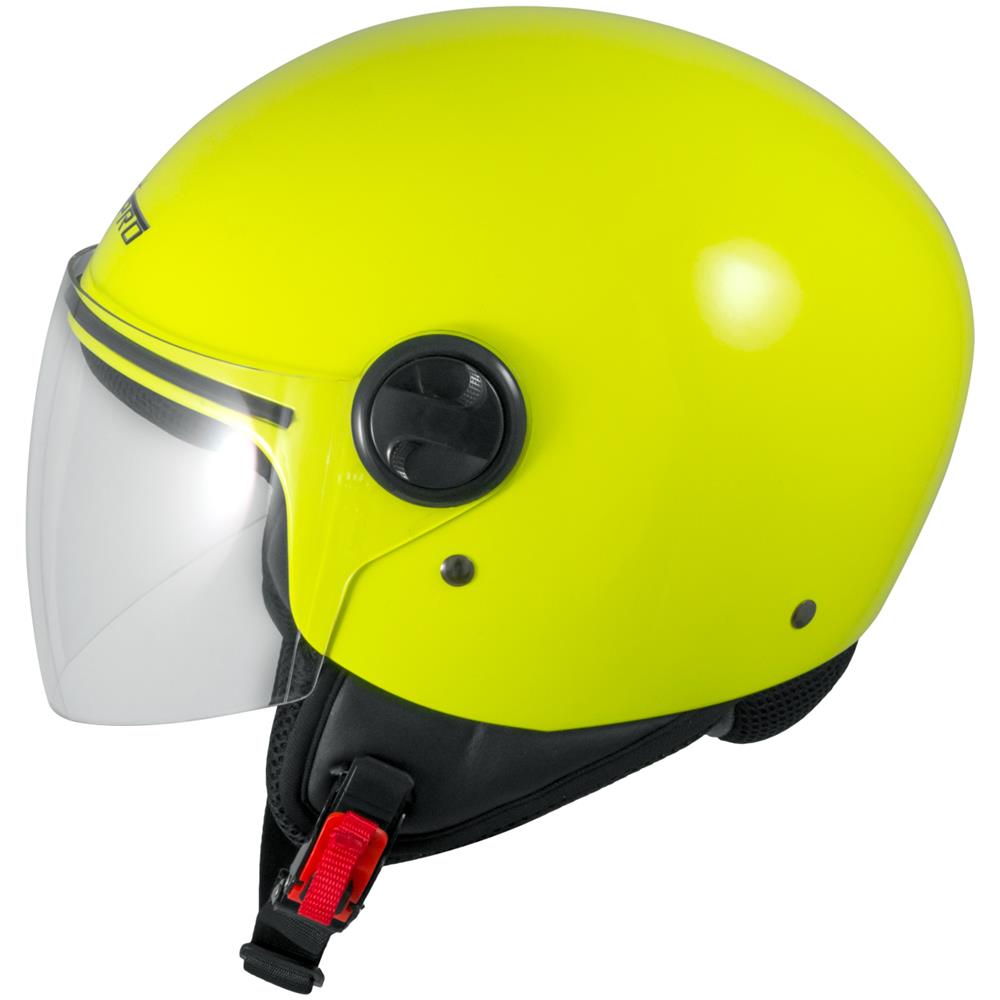 Backline Casco Jet Visiera Antigraffio Giallo Fluo Ece 22-05 Taglia L - Foto 5