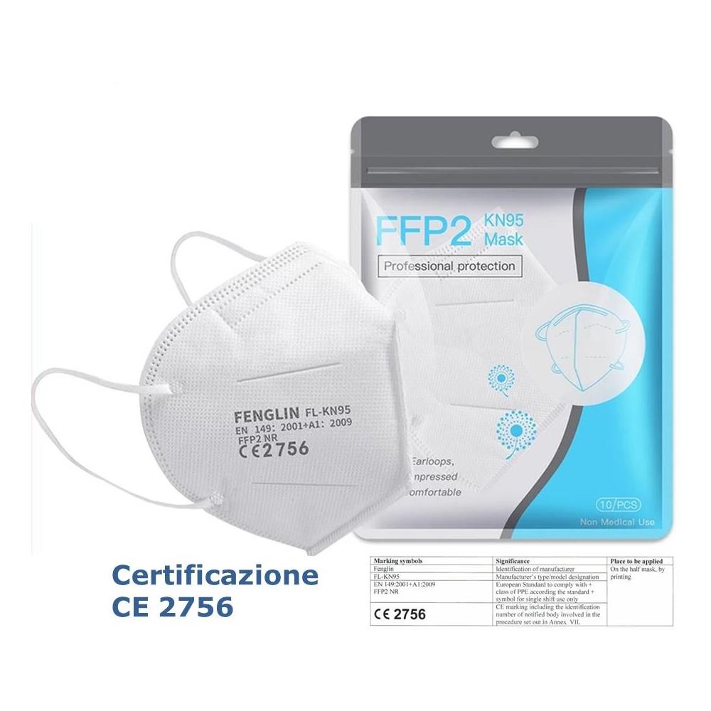 Mascherine Ffp2 / kn95 Fenglin Certificazione 2756 - Foto 1