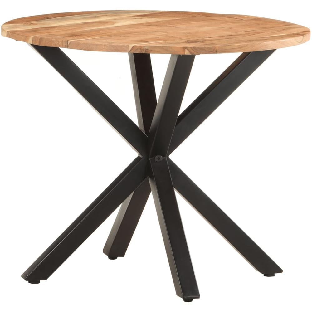 Tavolino Di Servizio 68x68x56 Cm In Legno Massello Di Acacia - Foto 10