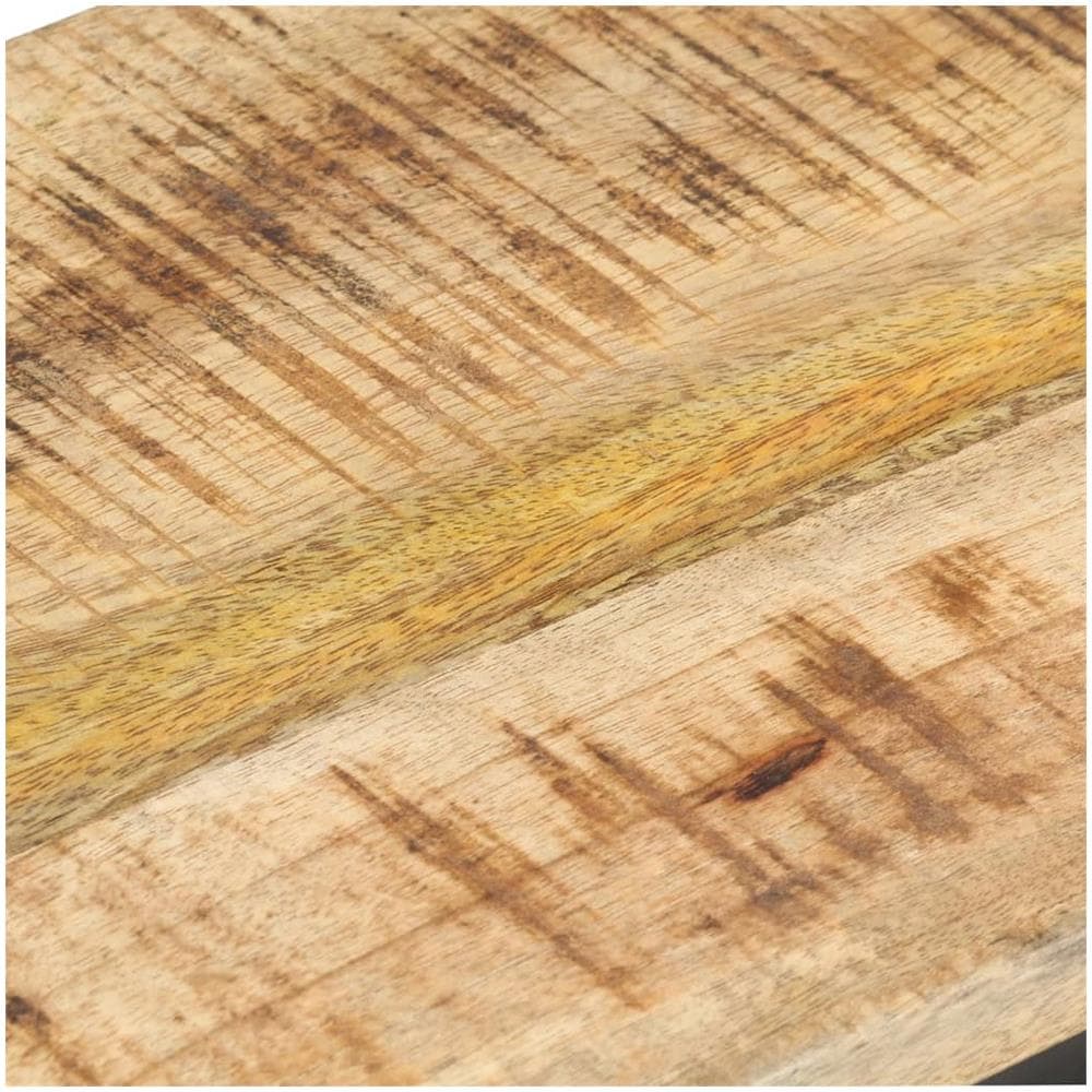 Tavolini Laterali 2 Pz 31,5x24,5x64,5 Cm Legno Di Mango Grezzo - Foto 8