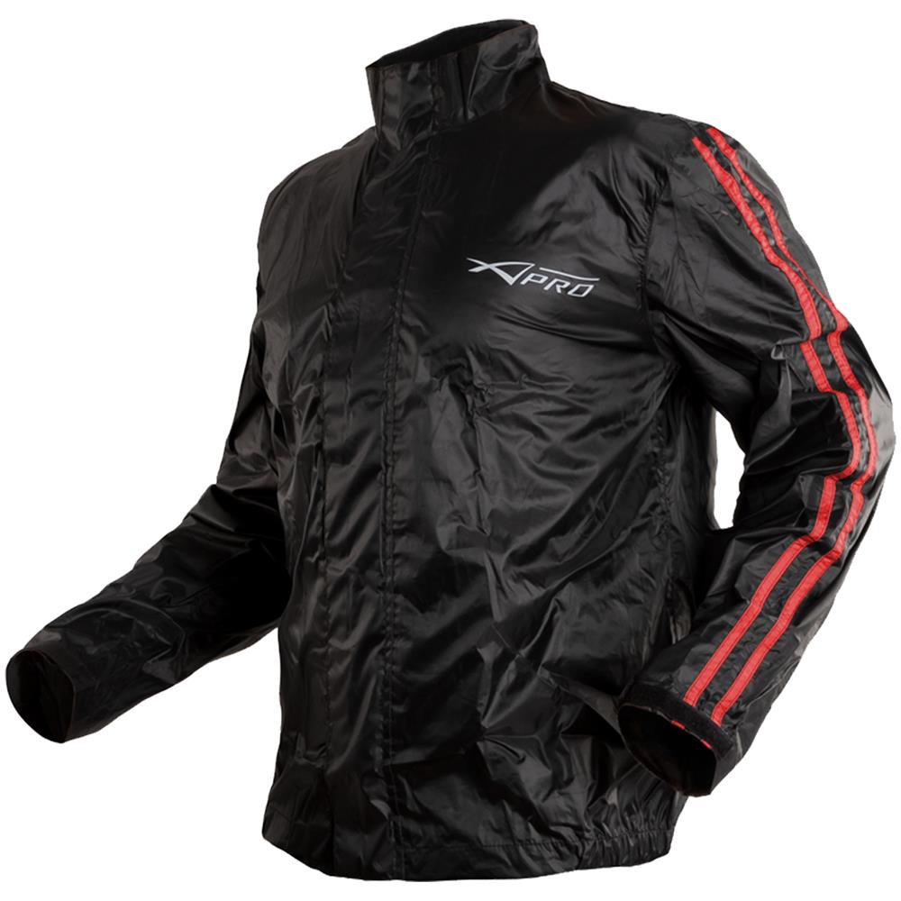 Giacca Impermeabilemoto Antiacqua Cappuccio Antipioggia Tuta Rosso Xxl - Foto 2