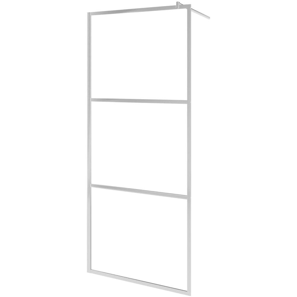 Parete per Doccia Walk-in Vetro Semi Smerigliato ESG 90x195 cm - Foto 1