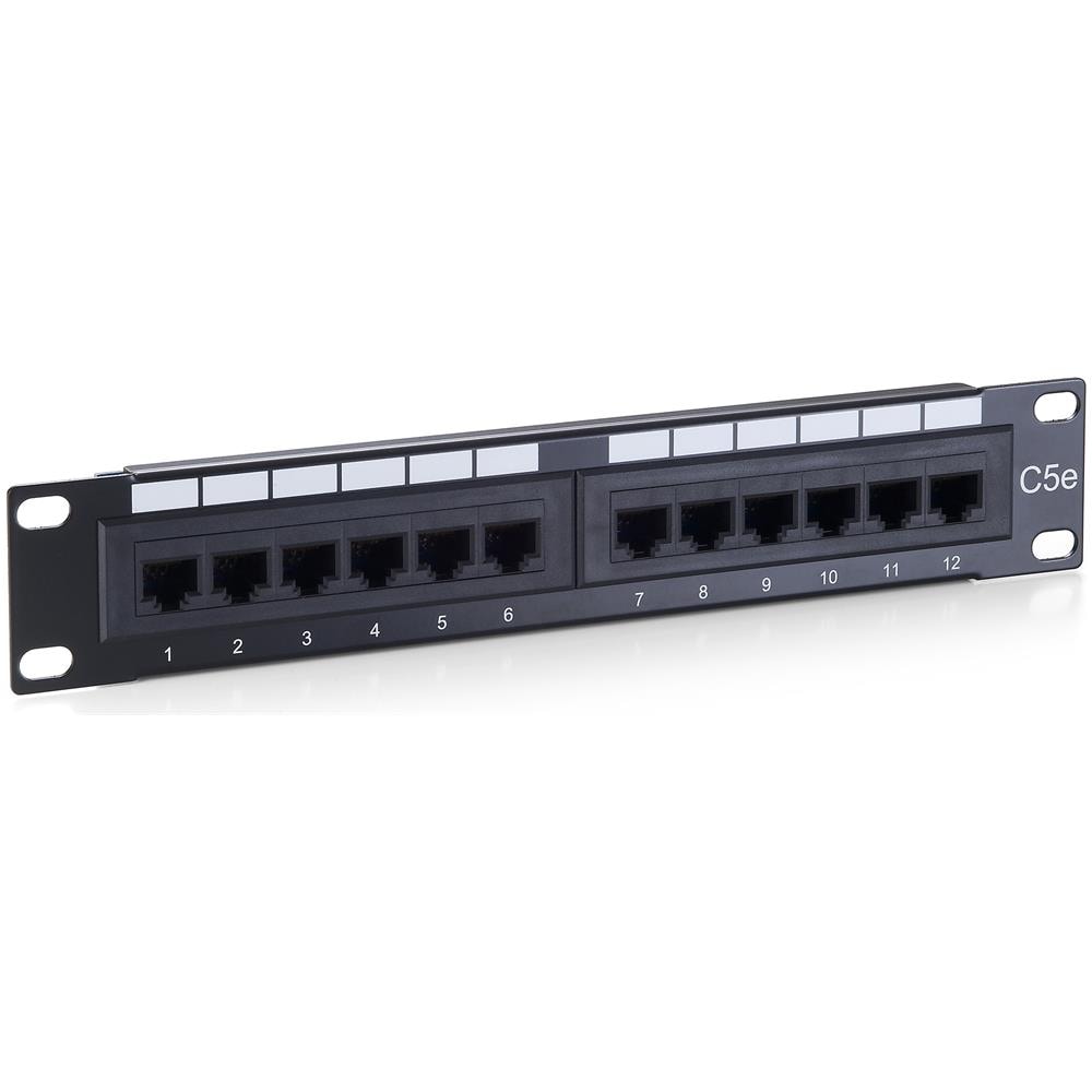 12 x RJ-45 Cat. 5e, Nero, 1U, -10 - 60 °C, RJ-45, Oro, Cat. 5e - Foto 2