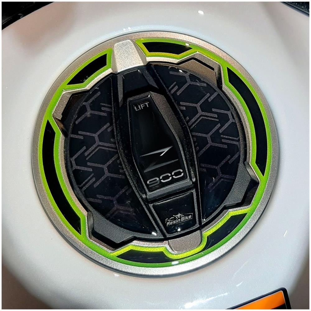 Adesivo 3d Protezione Tappo Serbatoio Compatibile Con Z900 2021 Verde - Foto 1