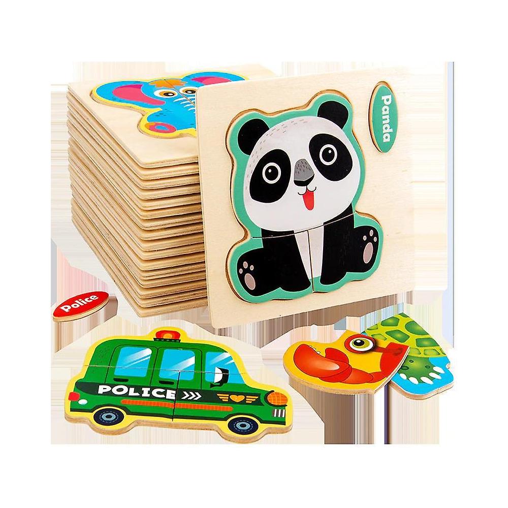 SOIMISS 16 Tavole Apprendimento Legno - Giocattoli Educativi Per Bambini Con Lettere E Forme