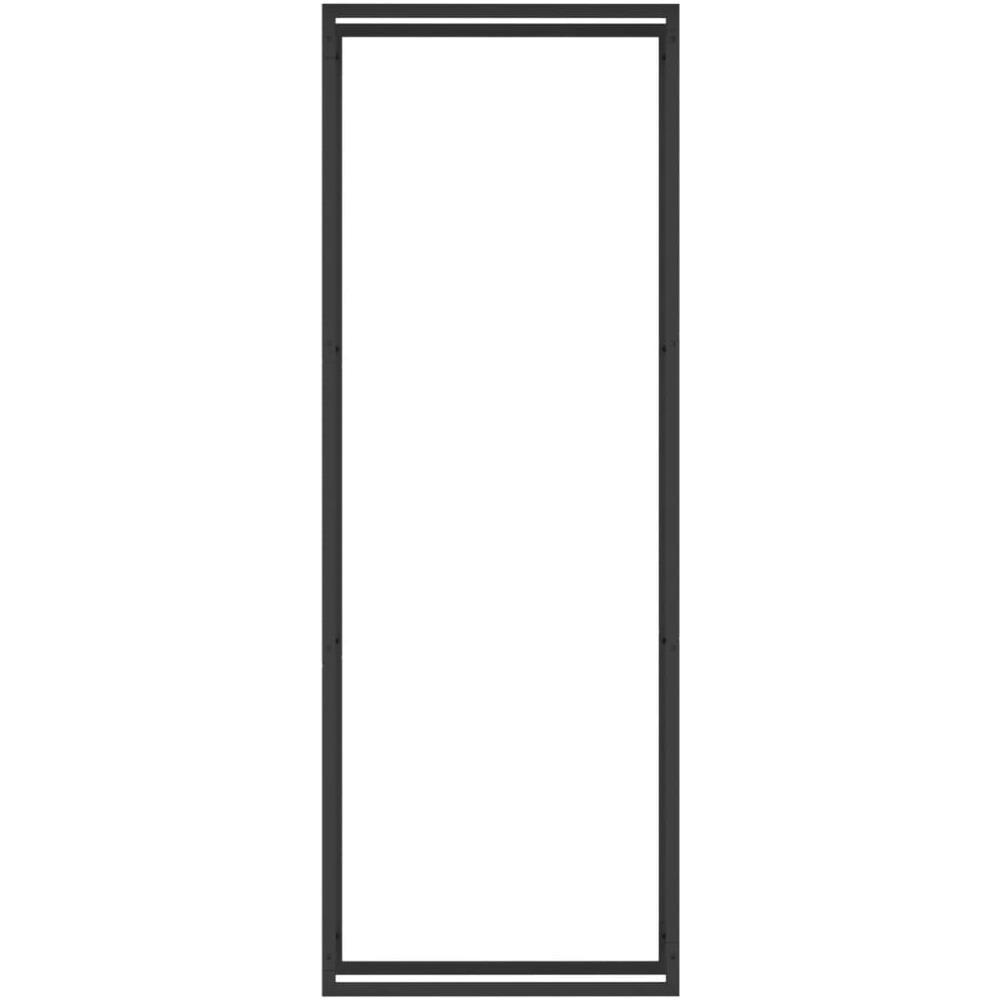 Portalegna Nero Opaco 80x28x222 cm in Acciaio - Foto 2