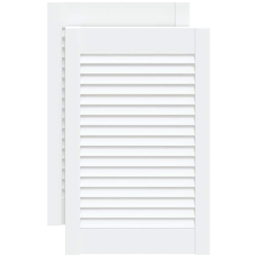 Ante a Lamelle 2 pz Bianche 61,5x39,4 cm in Legno di Pino - Foto 1