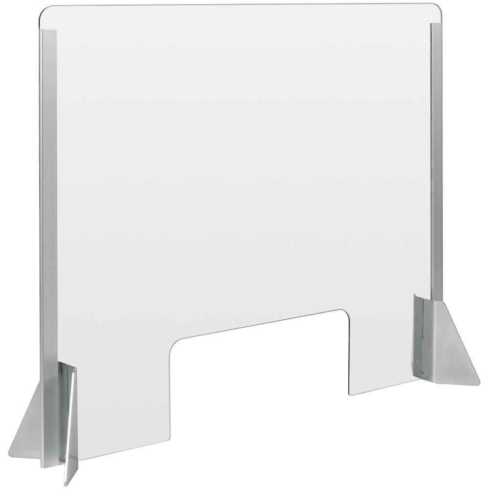 Schermo Protettivo Parafiato Con Feritoia Per Banconi E Scrivanie - 660x560 Mm - Foto 1