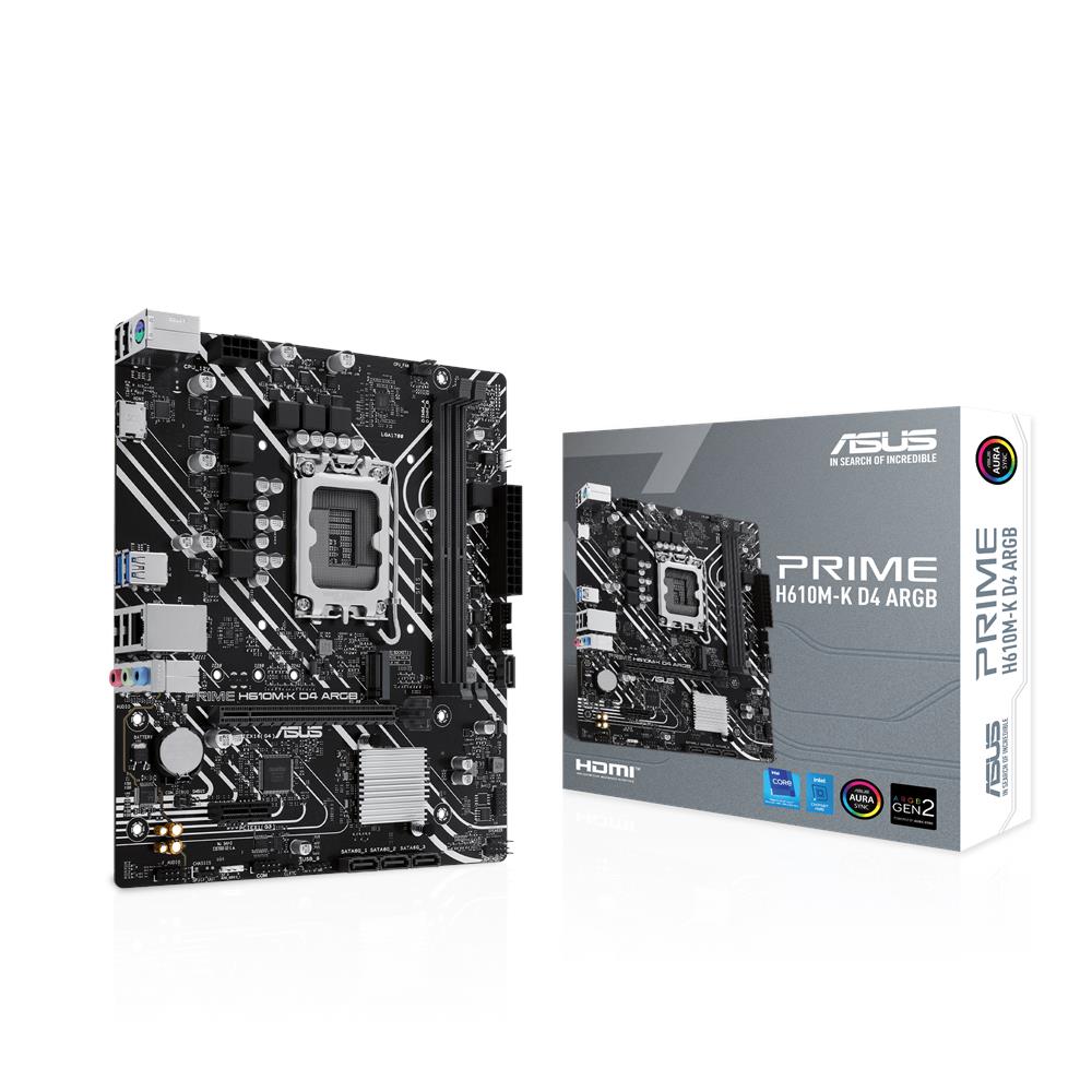 Scheda Madre Prime H610M-K Socket LGA 1700 Chipset Intel H610 Micro-ATX - Foto 1