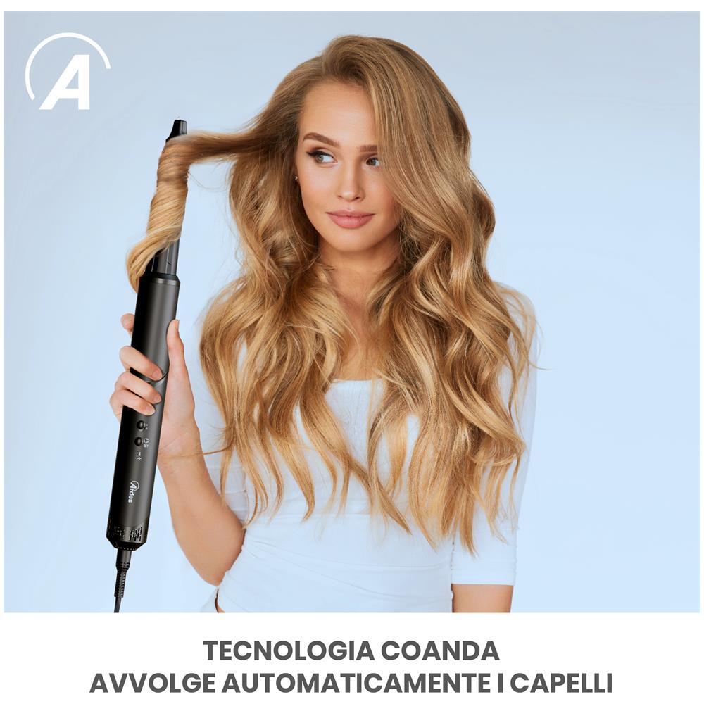 Asciugacapelli ARPHON03 con 3 Livelli di Velocità Potenza 1500 W Colore Nero - Foto 9