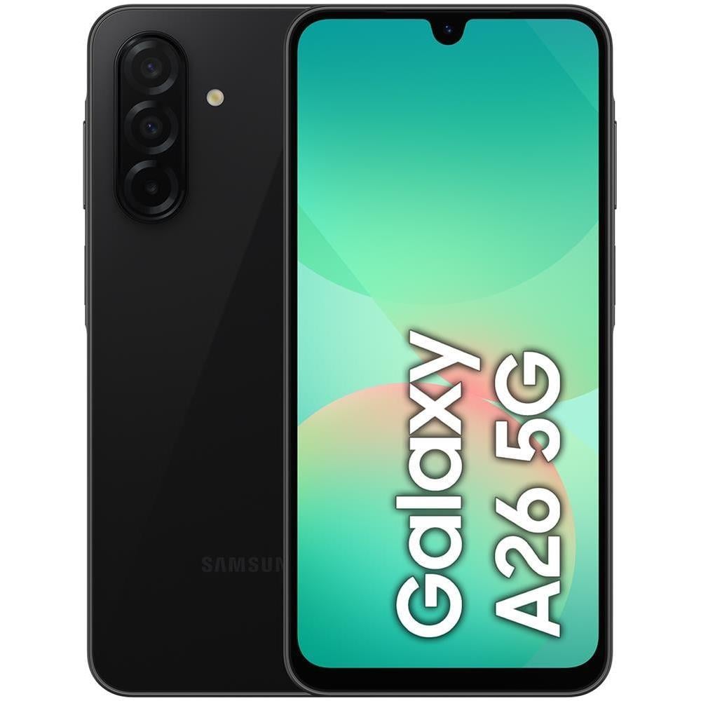 Galaxy A26 5G AI 128GB 6GB Ram Display 6.7” Super AMOLED Main Camera 50MP Dual Sim USB Type-C Exynos Android 15 5000 mAh Black Europa - Foto 1