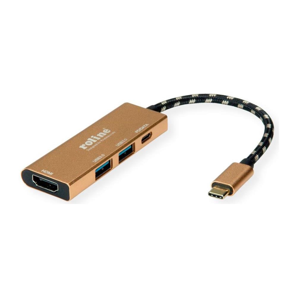Docking Station USB-C Multipoort 4in1 con 1 x HDMI 4K, 2 x USB 3.2, 1 x USB-C PD - Foto 1