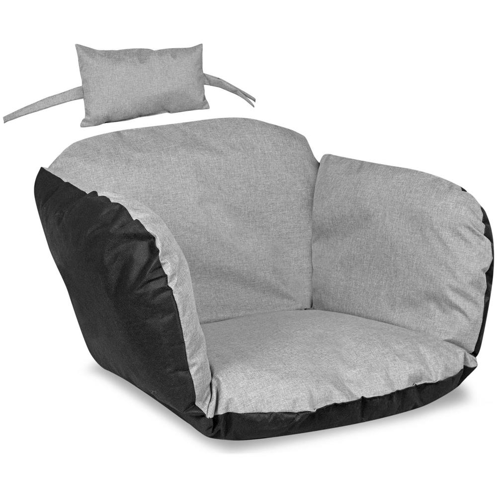 Cuscino da giardino impermeabile grigio 112x113 cm per sedia sospesa - Foto 2