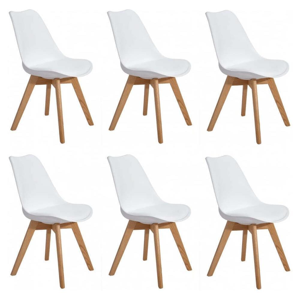 Margot - Sedia Nordica Imbottita Set Da 6 - Foto 1