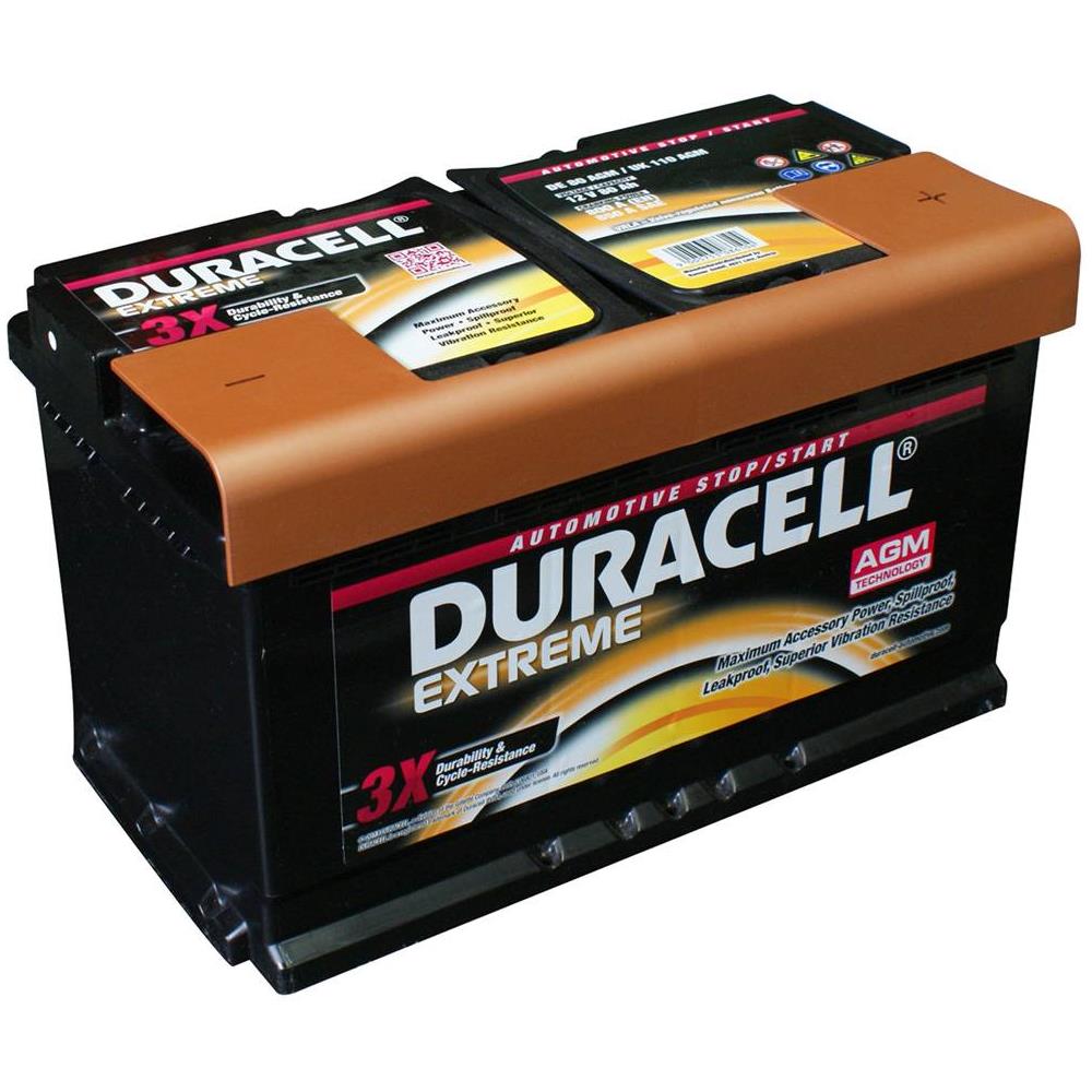 Duracell De80agm Batteria Auto Extreme Agm 12v 80ah 800a Dx - Foto 1