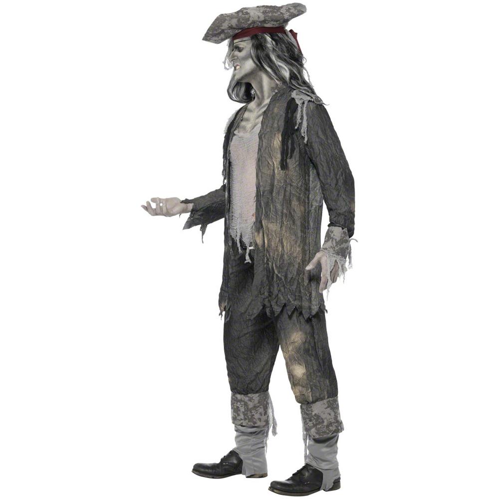 Costume Da Pirata Fantasma Di Halloween Per Uomo - Taglia: Xl - Foto 3