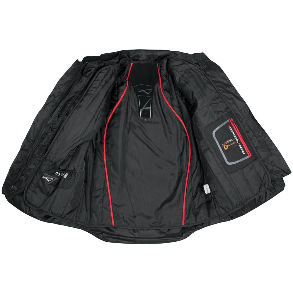 Giacca Moto Mesh Tessuto Impermeabile Protezioni Ce 4 Stagioni Fluo S - Foto 5