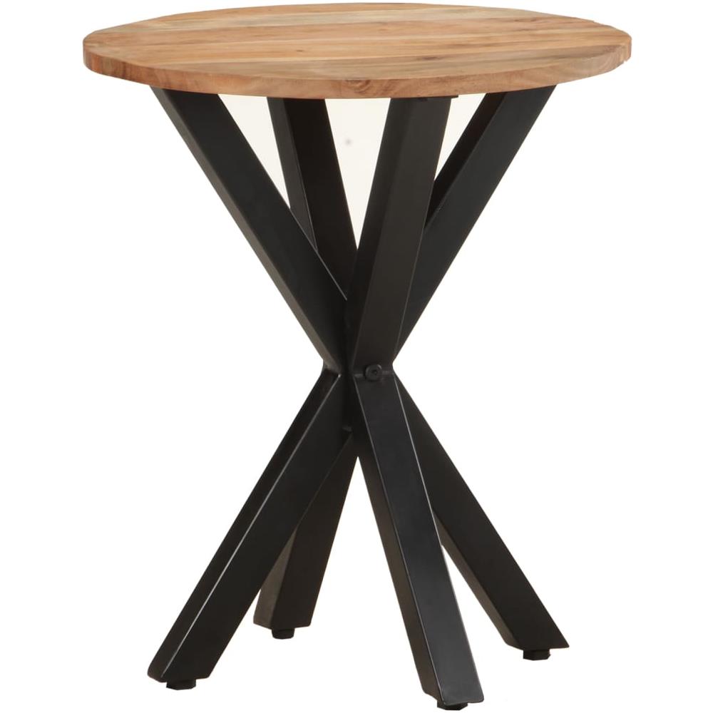 Tavolino Di Servizio 48x48x56cm In Legno Massello Di Acacia - Foto 1