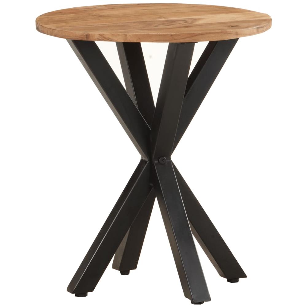 Tavolino Di Servizio 48x48x56cm In Legno Massello Di Acacia - Foto 8