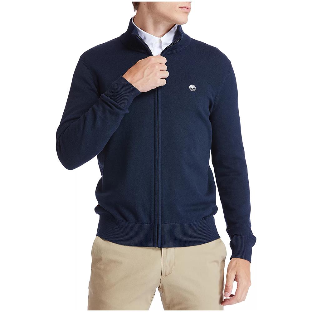 Maglione Da Uomo Full Zip Williams River Blu Taglia M Codice A2bmz433 - Foto 1