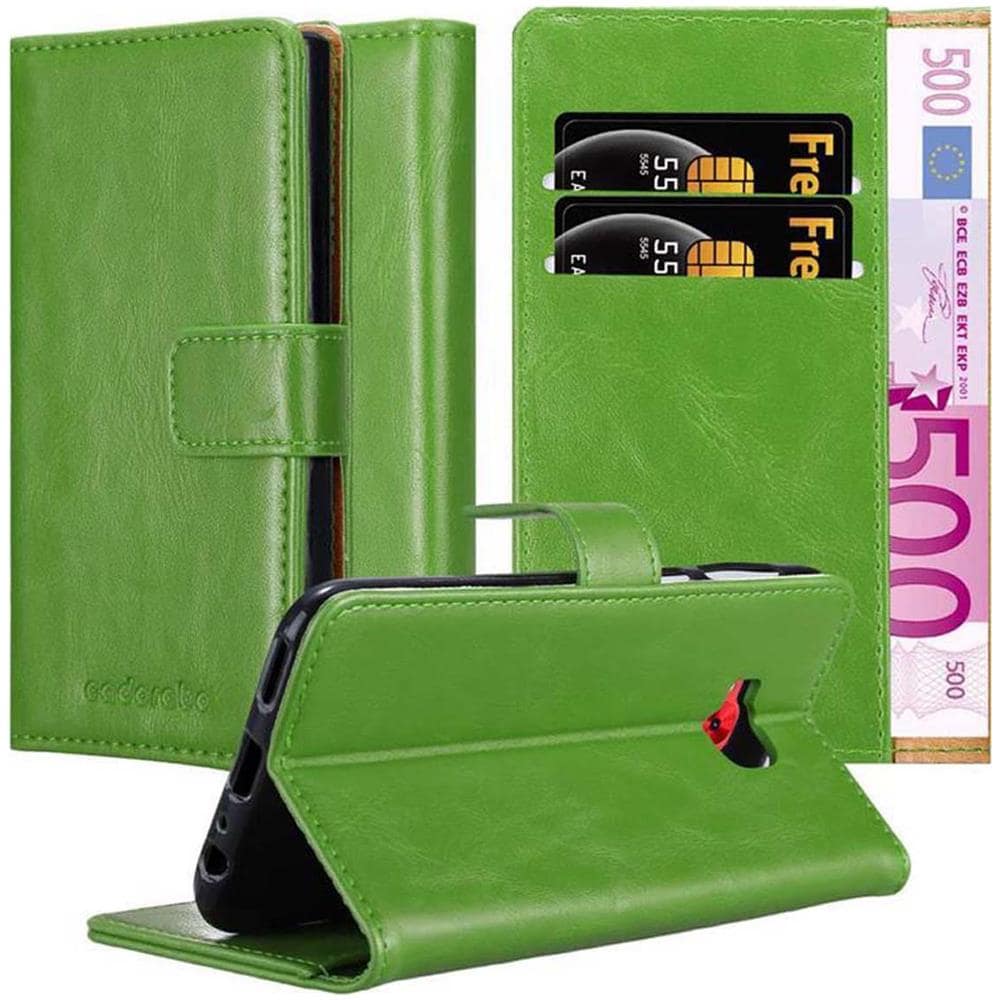 Custodia Compatibile Con Asus Zenfone 4 Selfie Pro In Verde Erbe - Coperchio Protettiva Con Chiusura Magnetica, Funzione Stand E Tasca Per Le Carte - Foto 1