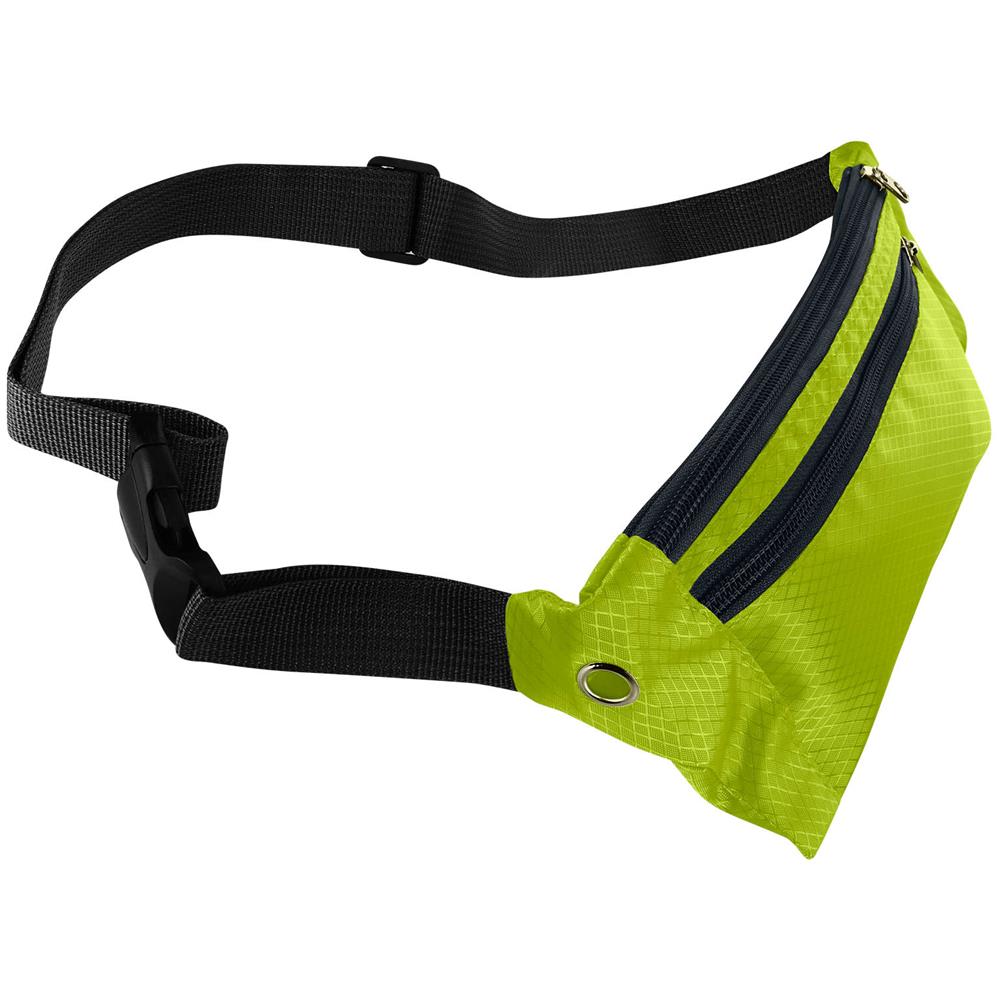 Marsupio Sportivo Multitasche Con Cerniera Bande Riflettenti Regolabile Giallo - Foto 5