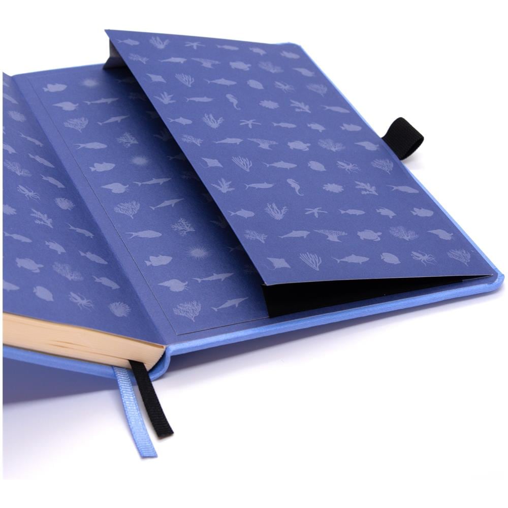 Dingbats* Earth Taccuino A5 - Sky Blue Great Barrier Reef Puntinato - Diario A Carta D'avorio 100g /m² - Quaderno Di Schizzi A Copertura Rigida, Pagine Numerate, Pagine Di Indice E Chiave - Foto 8