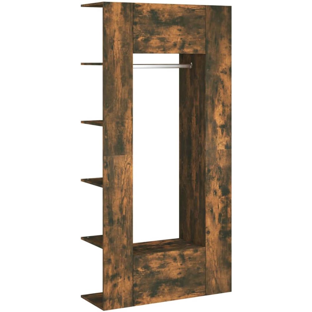 Mobili Da Corridoio 2 Pz Rovere Fumo In Legno Multistrato - Foto 2