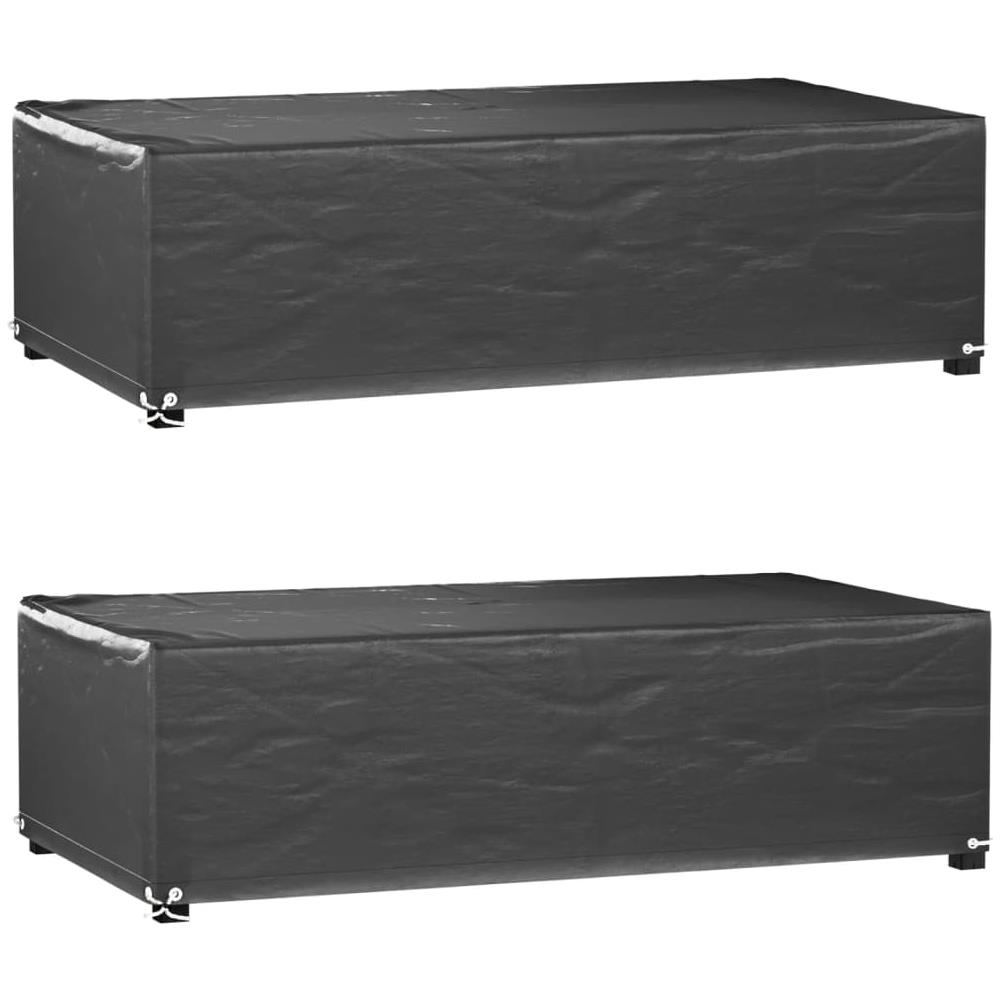 Coperture Mobili Giardino 2pz 8occhielli 125x70x35 Rettangolari - Foto 1
