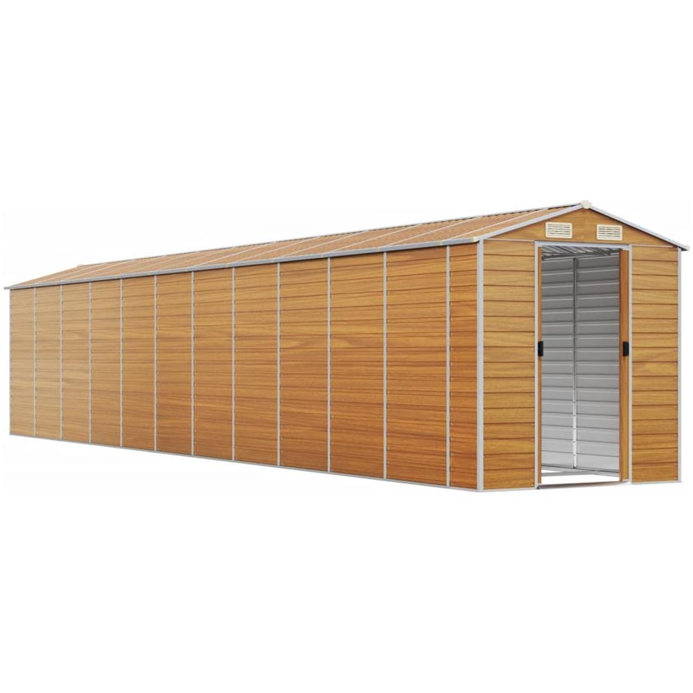 Capanno Giardino Marrone Chiaro 191x980x198cm Acciaio Zincato - Foto 3