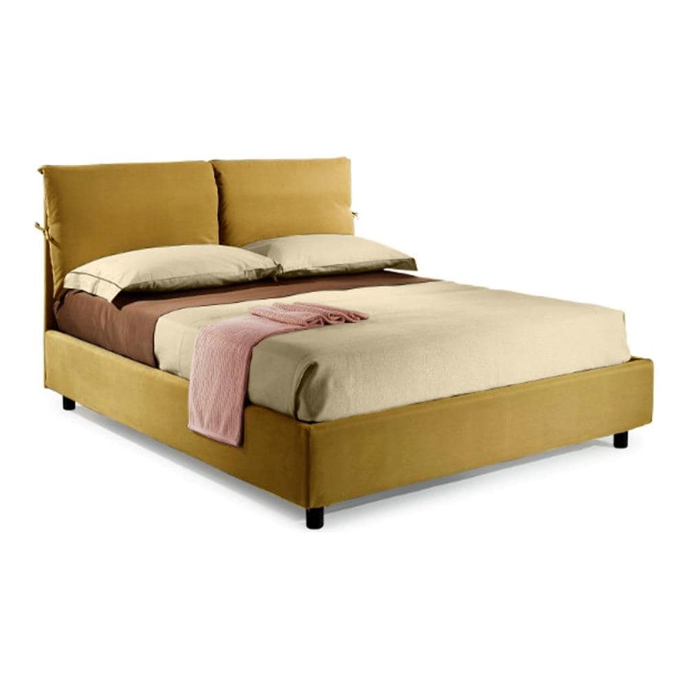 Rete Ortopedica Matrimoniale 160x200 Cm In Legno Di Faggio - Base Letto Con 8 Doghe - Struttura Rinforzata E Gambe Smontabili - Made In Italy