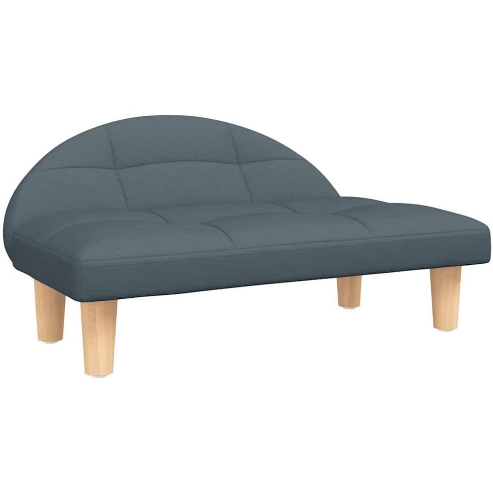 Lettino per Cani Grigio Scuro 70x52x30 cm in Tessuto - Foto 1