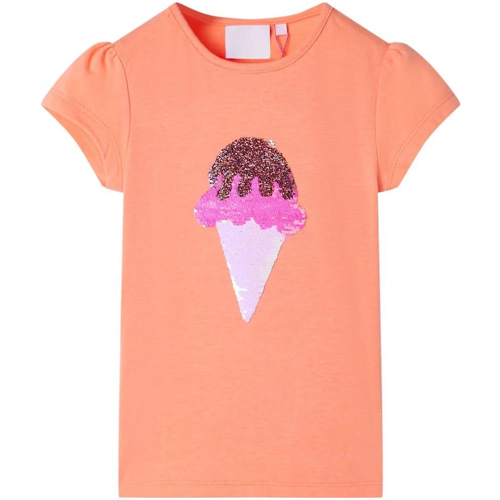 Maglietta da Bambina Arancione Neon 104 - Foto 1