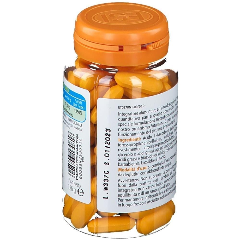 Multicomplex Vitamina C Pura 1000 mg Retard 90 Compresse - Foto 5