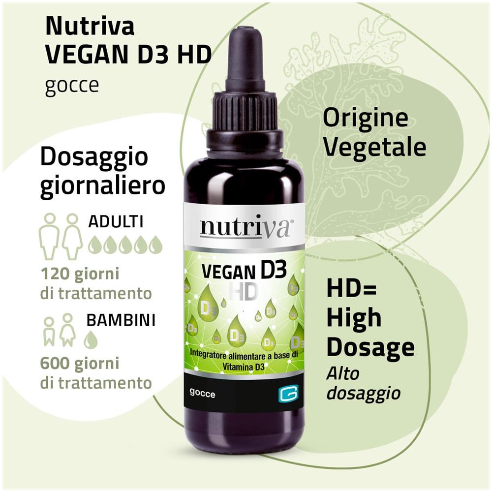 Nutriva Vegan D3 HD Gocce 30 ml - Foto 1