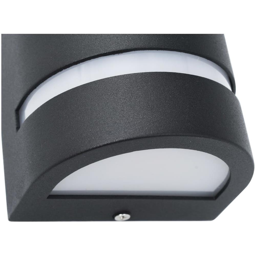 Lampade Da Parete Da Esterno 2 Pz 35 W Nere Semicircolari - Foto 6
